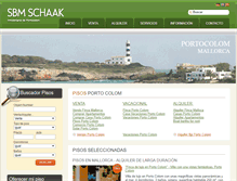 Tablet Screenshot of pisosportocolom.es